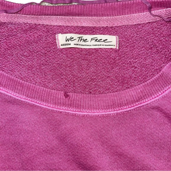 NEW Free People Camden Cropped Pullover Crew Sweatshirt - Picture 7 of 9